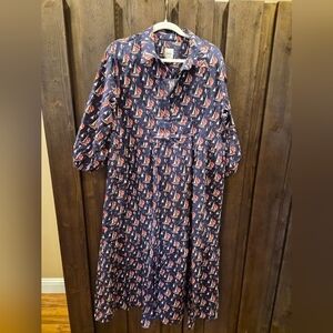 Maeve Midi Cotton A Line Dress